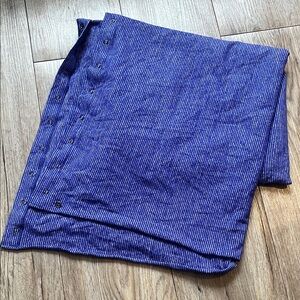 lululemon athletica Blue Striped Snap-Front Layer